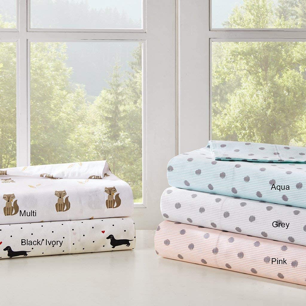 HipStyle Printed Sheet Set, Queen, Pink