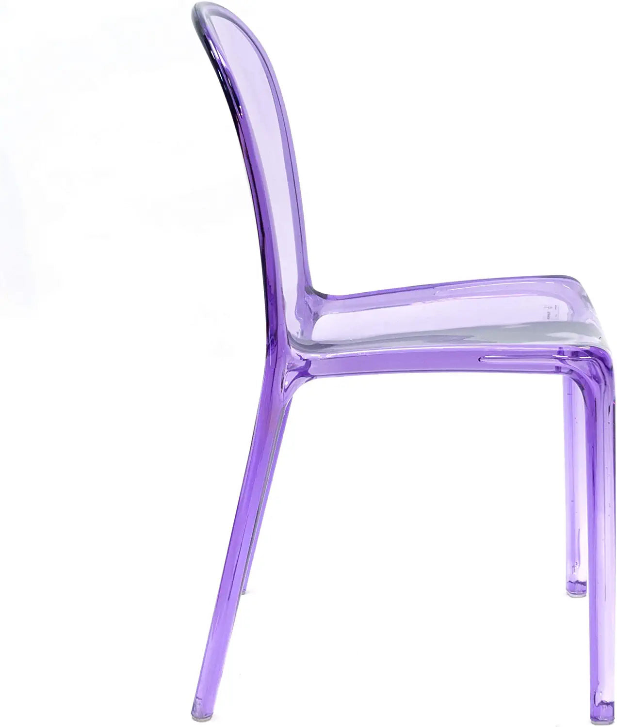 Commercial Seating Products Polycarbonate Genoa Chairs, Purple