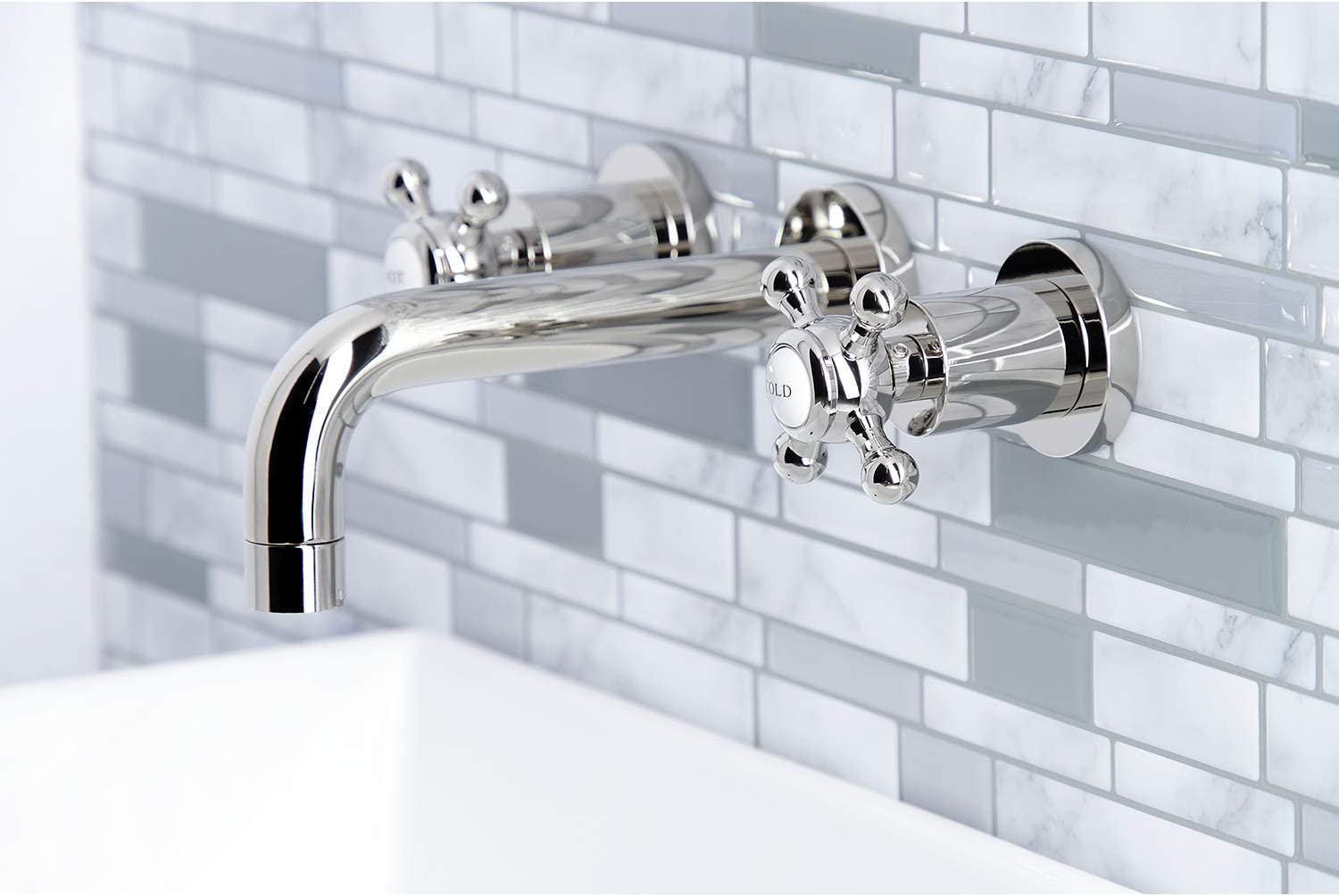 Kingston Brass KS8126BX Metropolitan Bathroom Faucet, Polished Nickel