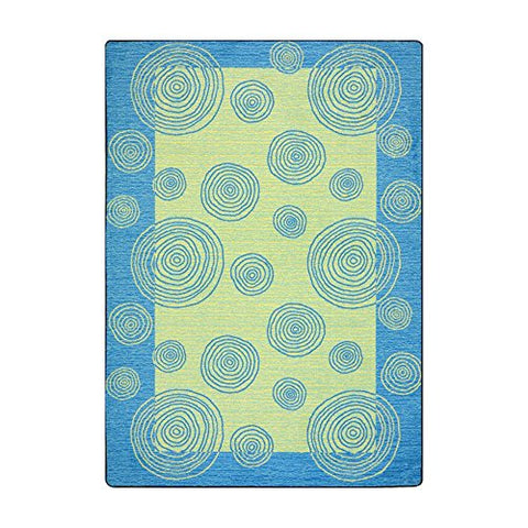 Joy Carpets Kid Essentials Whimzi Teen Area Rugs, 46-Inch by 64-Inch by 0.36-Inch, Teal