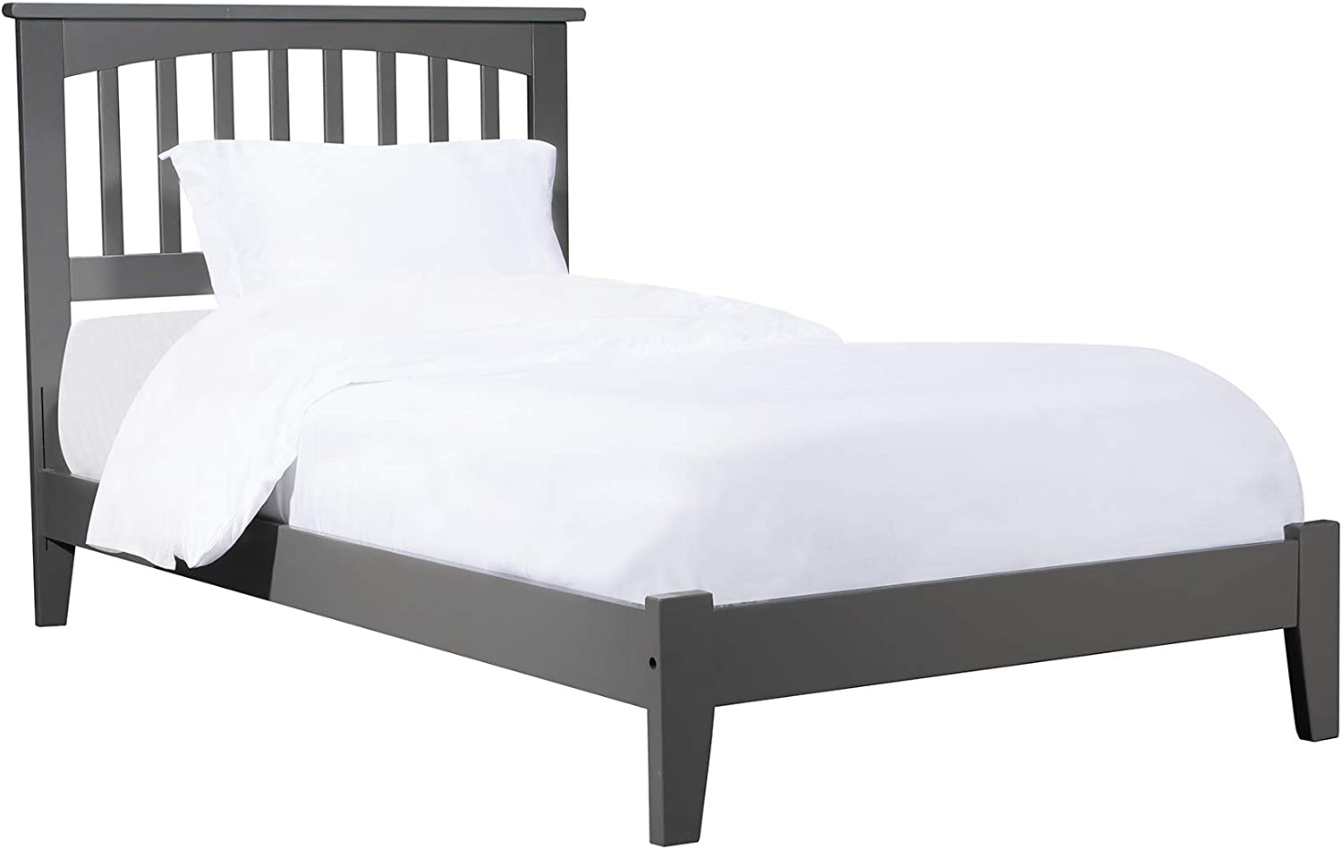 AFI Mission Traditional Bed Wood, Twin, Atlantic Grey