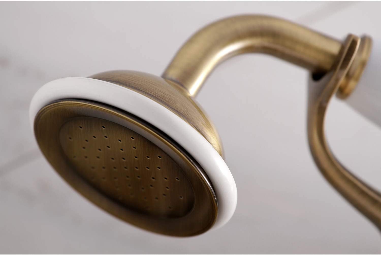 Kingston Brass KS266SB Vintage 6&#34; Adjustable Wall Mount Clawfoot Tub Faucet, Brushed Brass