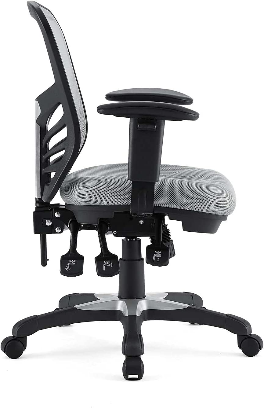 Modway EEI-757-GRY Articulate Ergonomic Mesh Office Chair in Gray