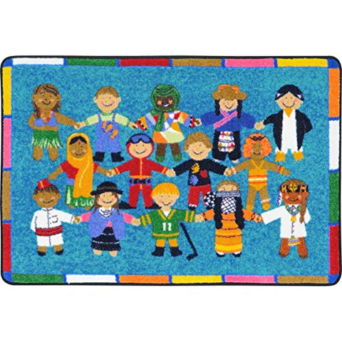 Kid Essentials Hands Around the World Rugs Multi - 1488A