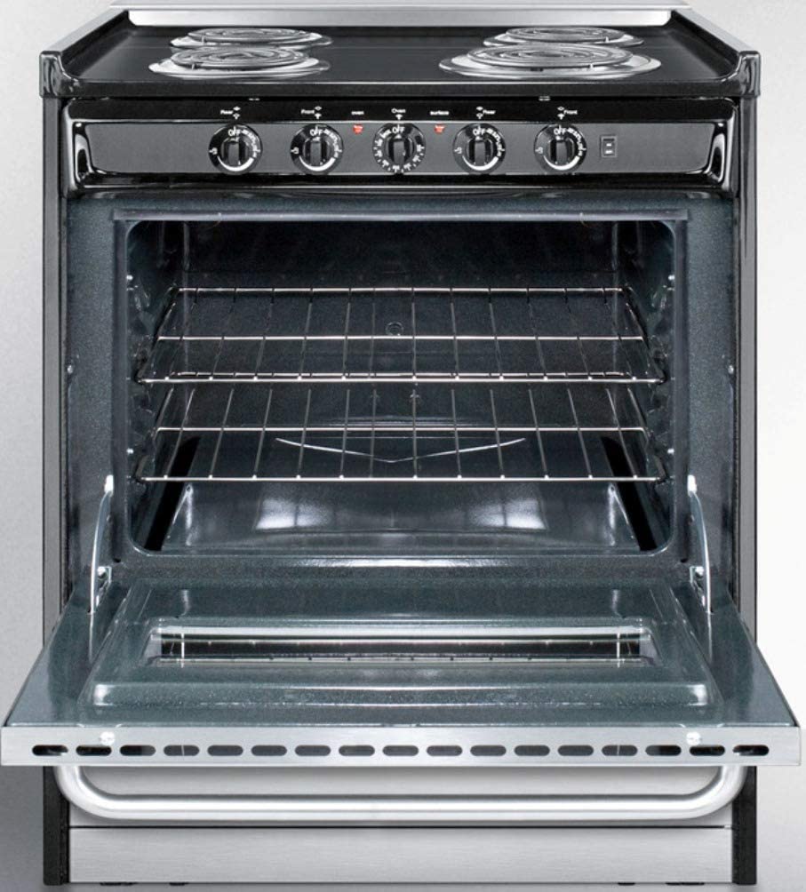 Summit TEM210BRWY Kitchen Cooking Range, Stainless Steel