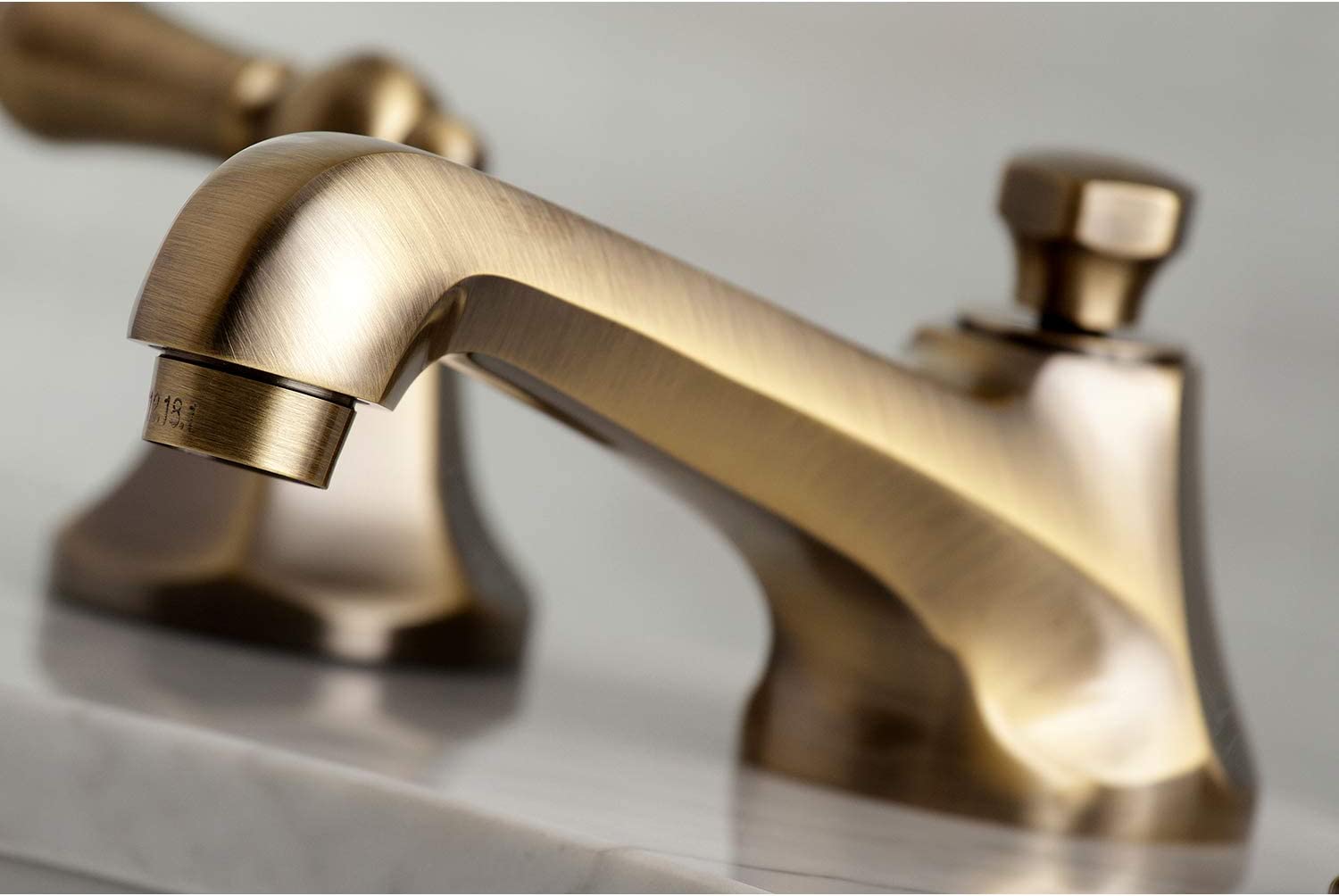 Kingston Brass KS4463AL 8&#34; Widespread Bathroom Faucet, Antique Brass