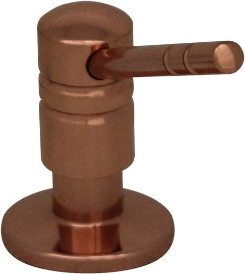 Whitehaus WHSD1166-PCO Discovery 4-Inch Solid Brass Soap/Lotion Dispenser, Polished Copper