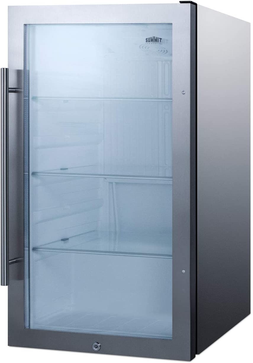 Summit SPR489OS 19&#34; Infoor/Outdoor Beverage Refrigerator in Stainless Steel