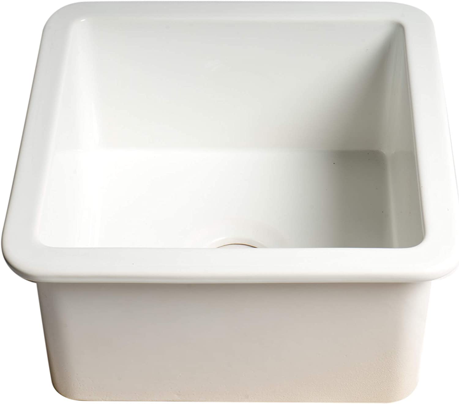 ALFI brand ABF1818S-W Kitchen Sink, White