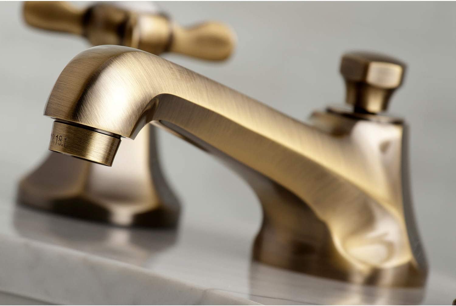 Kingston Brass KS4463BEX Essex 8&#34; Widespread Bathroom Faucet, Antique Brass