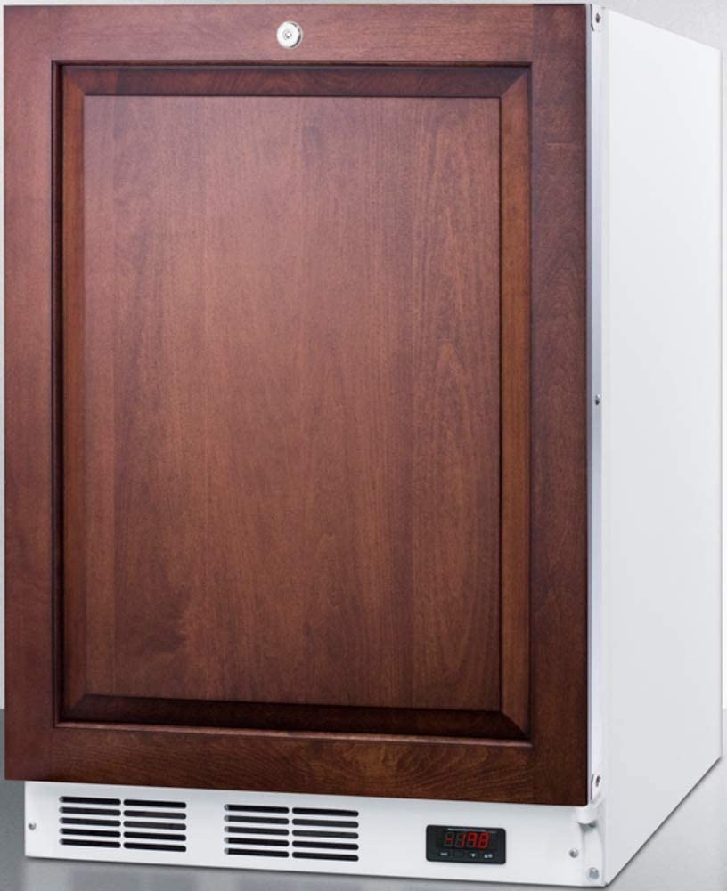 VT65ML7BIIFADA 24&#34; Commercially Approved ADA Compliant Compact Freezer with 3.5 cu. ft. Capacity Fully Finished White Cabinet Factory Installed Lock and Three Slide-out Drawers: Panel Ready