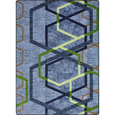 Joy Carpets Double Helix Area Rugs in Color Emerald, 7&#39;8&#34; x 10&#39;9&#34;
