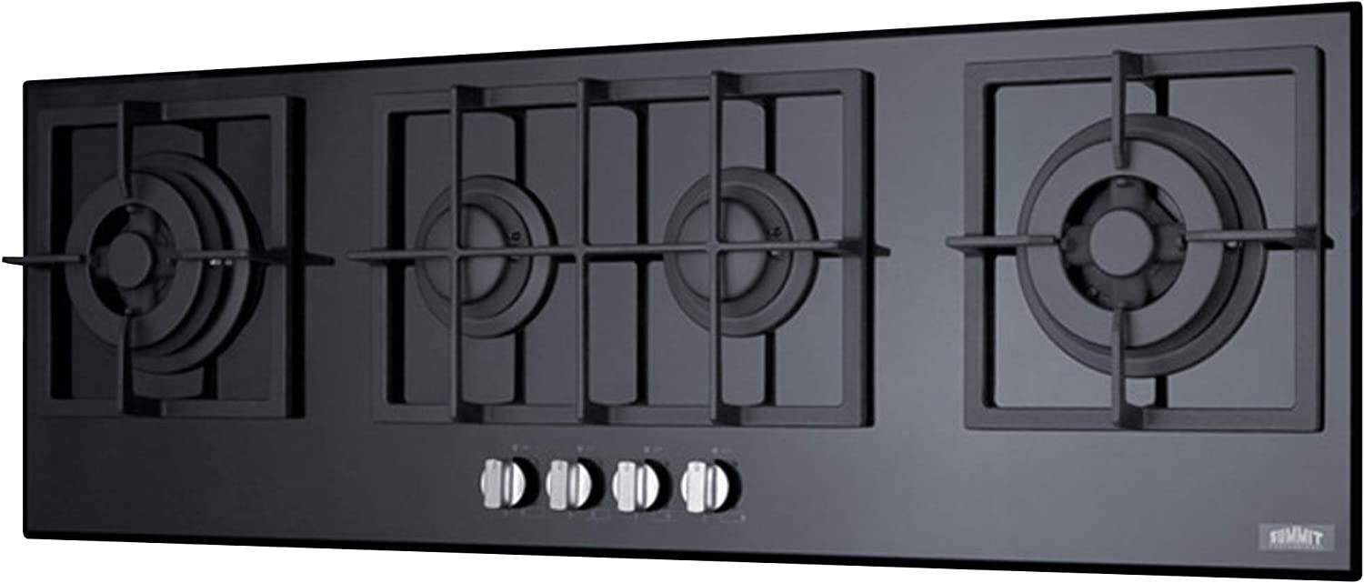 Summit GC443BGL Gas Cooktop, Black