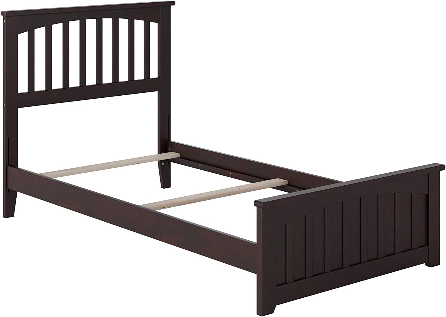 AFI Mission Twin XL Bed Solid Hardwood, Black