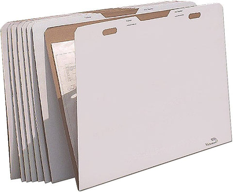 AOS Flat Storage File Folders - Stores Flat Items up to 30&#34;x42&#34; - Pack of 8