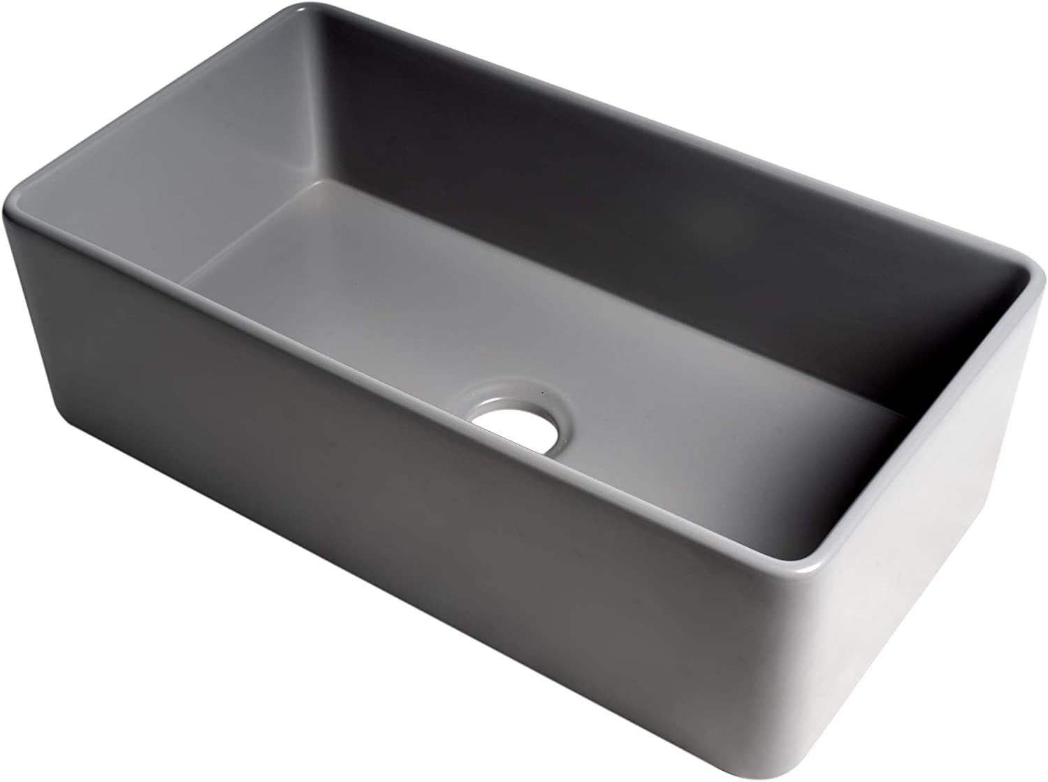 ALFI brand ABF3318S-GM Kitchen Sink, Grey Matte