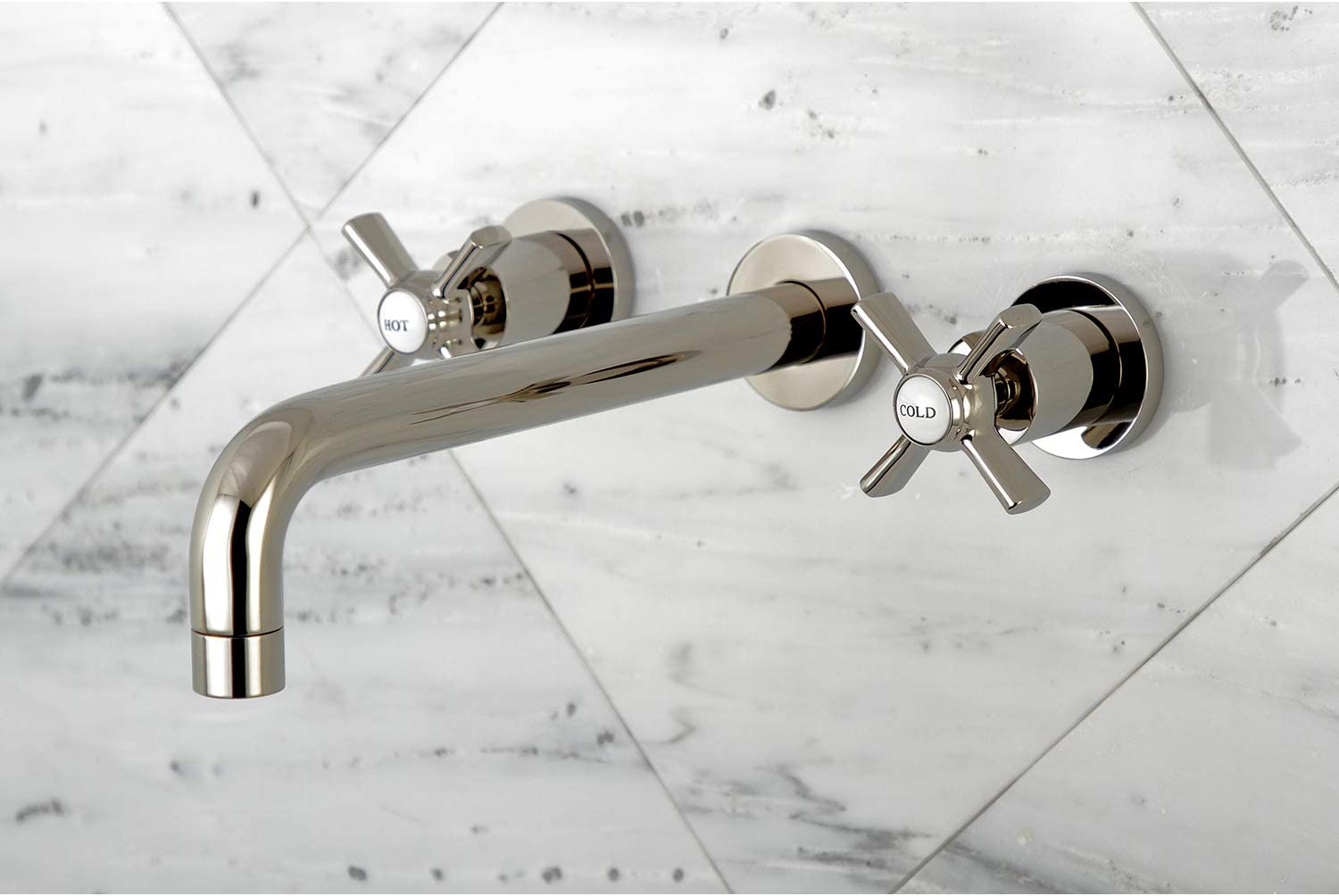 Kingston Brass KS8026ZX Millennium Roman Tub Faucet, Polished Nickel