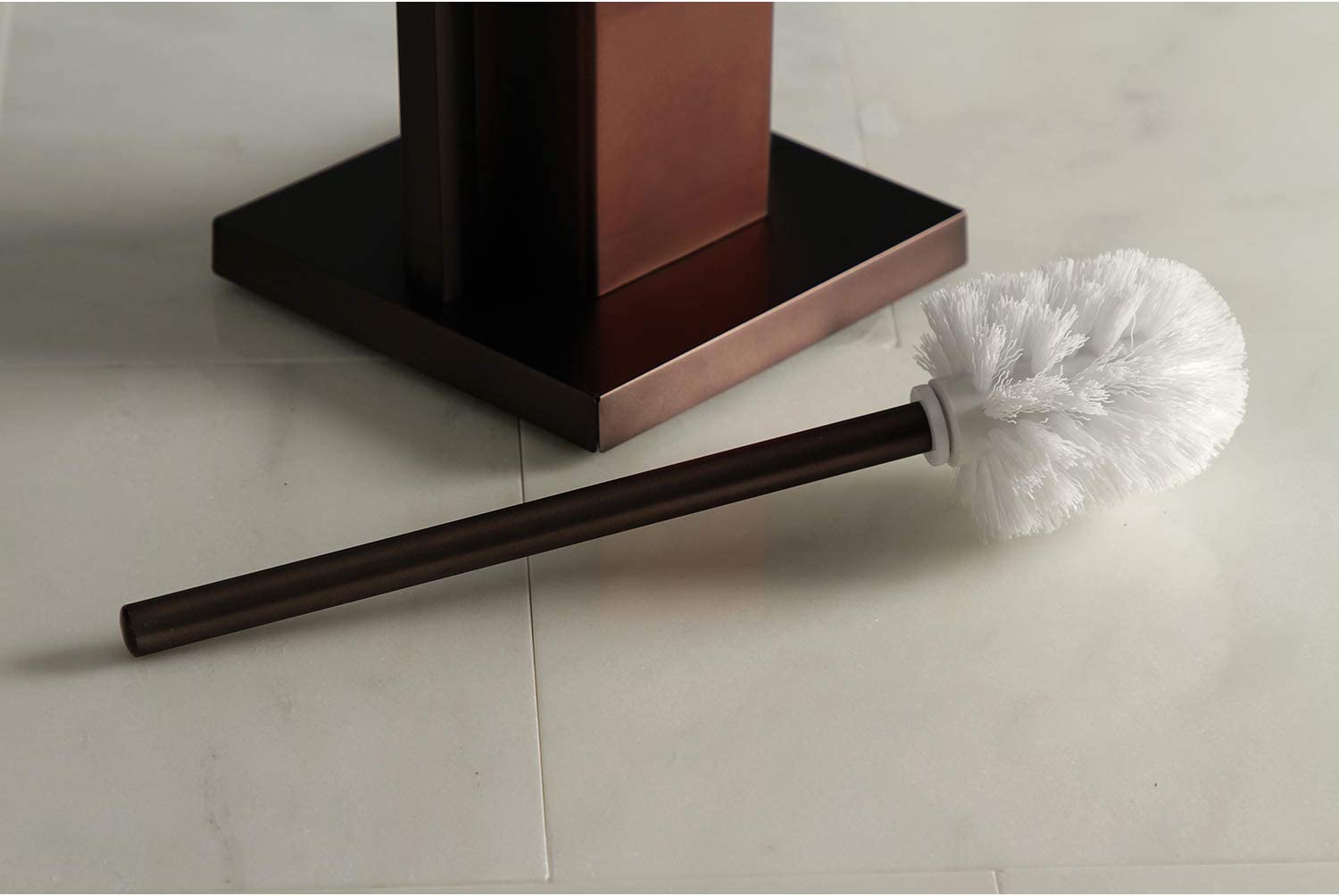 Kingston Brass SCC8345 Edenscape Pedestal Toilet Paper Holder with Toilet Brush Holder, Oil Rubbed Bronze