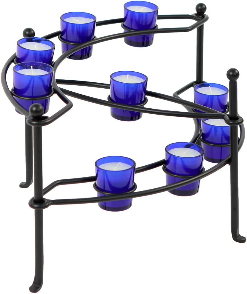 Minuteman International Galaxy Wrought Iron Hearth Fireplace Votive Candelabra