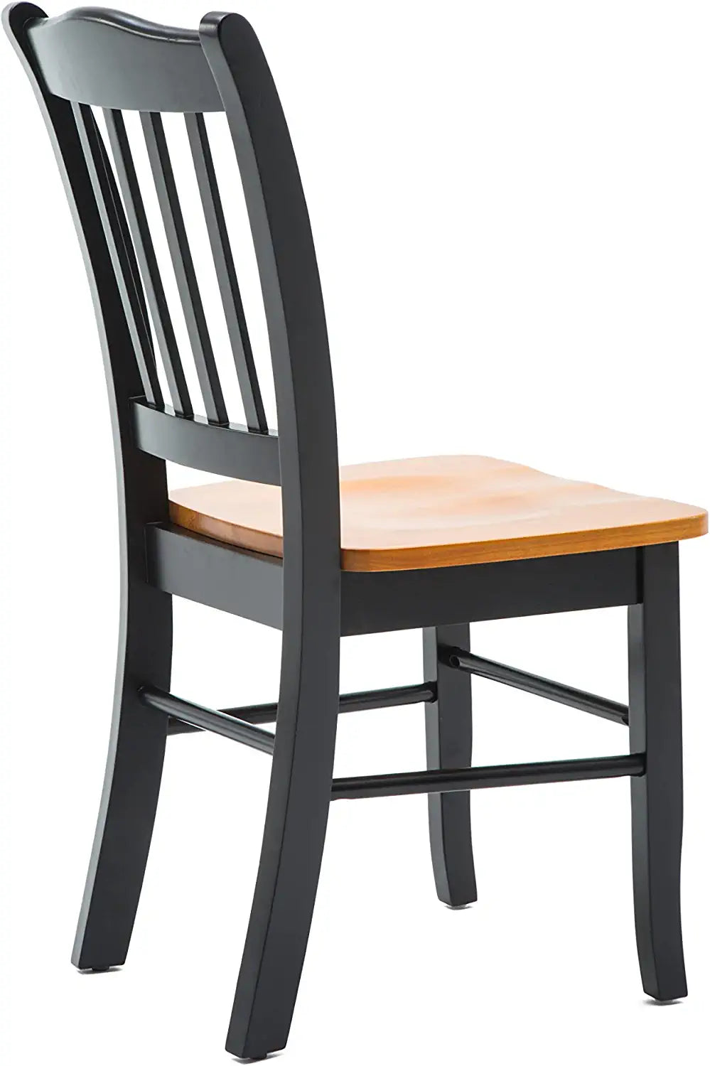 Boraam Shaker Chair, Black/Oak, Set of 2