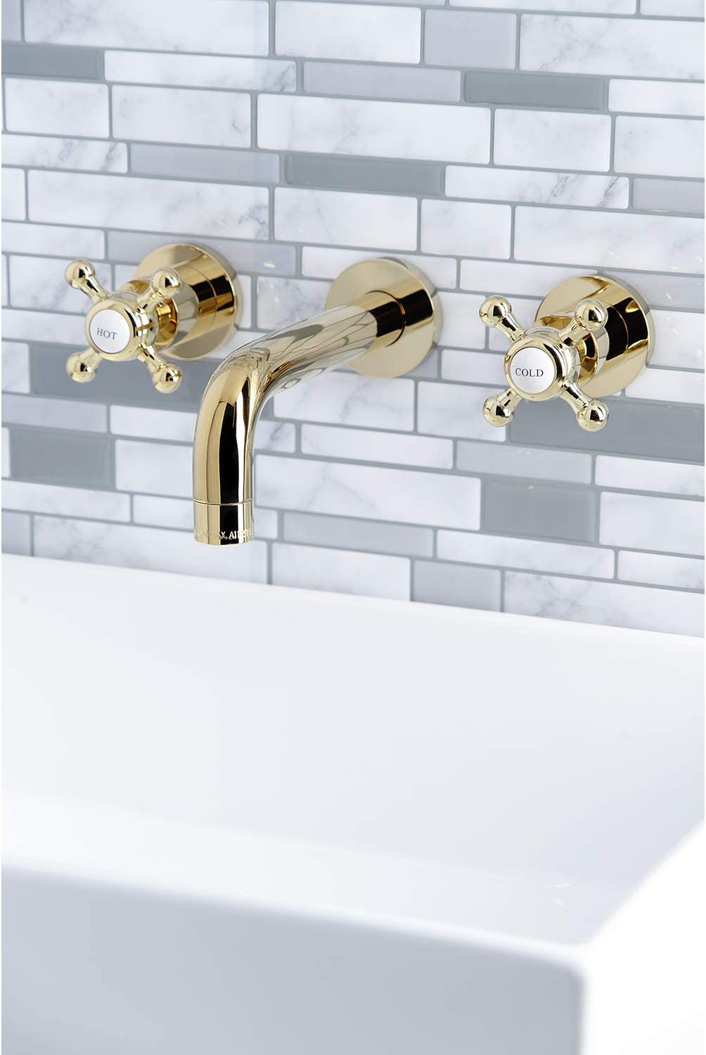 Kingston Brass KS8122BX Metropolitan Bathroom Faucet, Polished Brass