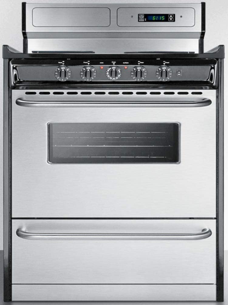 Summit TEM230BKWY Kitchen Cooking Range, Stainless Steel