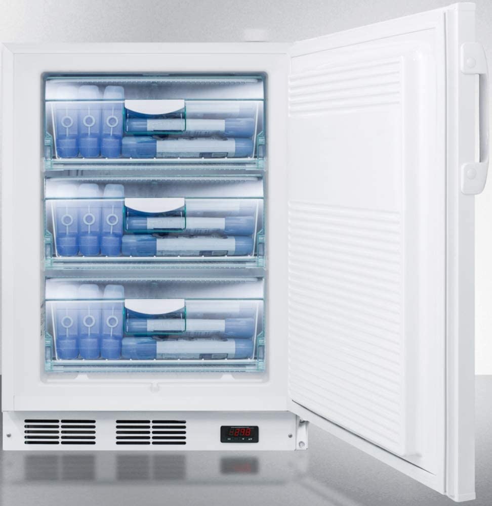 Summit Appliance VLT650ADA Built-in Undercounter ADA Compliant Laboratory Freezer Capable of -35Ã‚ÂºC Operation, Three Slide-out Drawers, Alarm with Temperature Display, Digital Thermostat and Lock