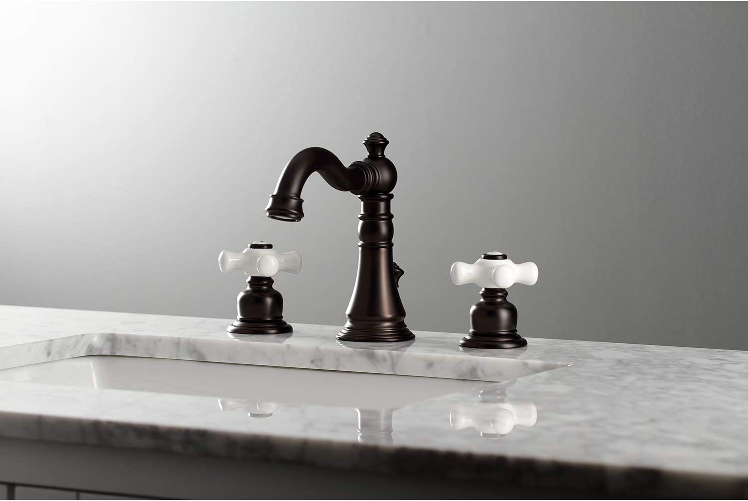 Kingston Brass FSC1975PX American Classic Widespread Bathroom Faucet, Oil Rubbed Bronze