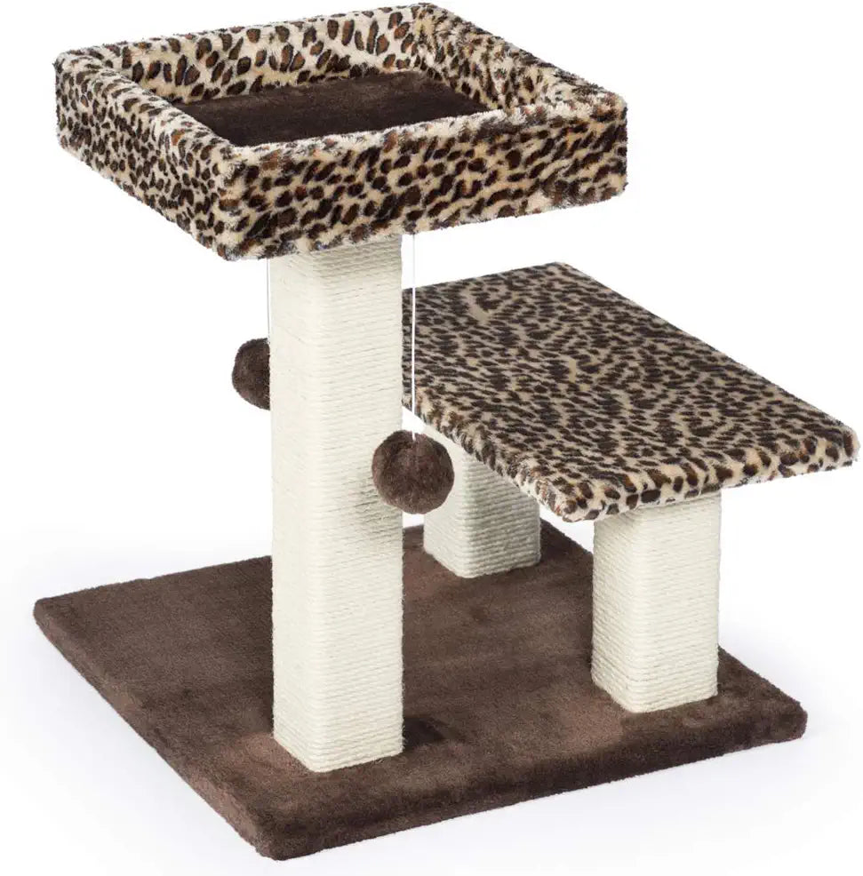 Kitty Power Paws Leopard Terrace Cat Furniture