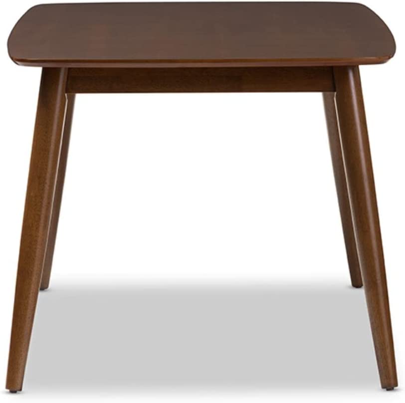 Baxton Studio Flora Mid-Century Modern Dining Table Oak Medium Brown/Mid-Century