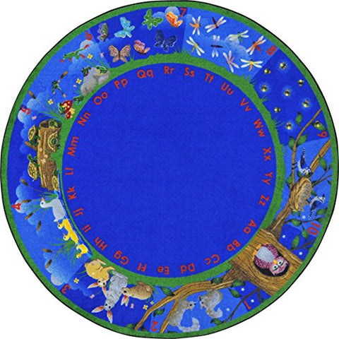 Joy Carpets 1878E Natures Numbers Childrens Rugs, E, Multicolor