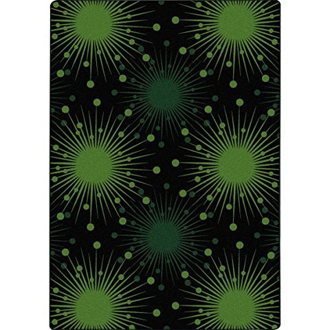 Joy Carpets Kaleidoscope - Whimsical Area Rugs Cosmopolitan, 78 x 109, Green