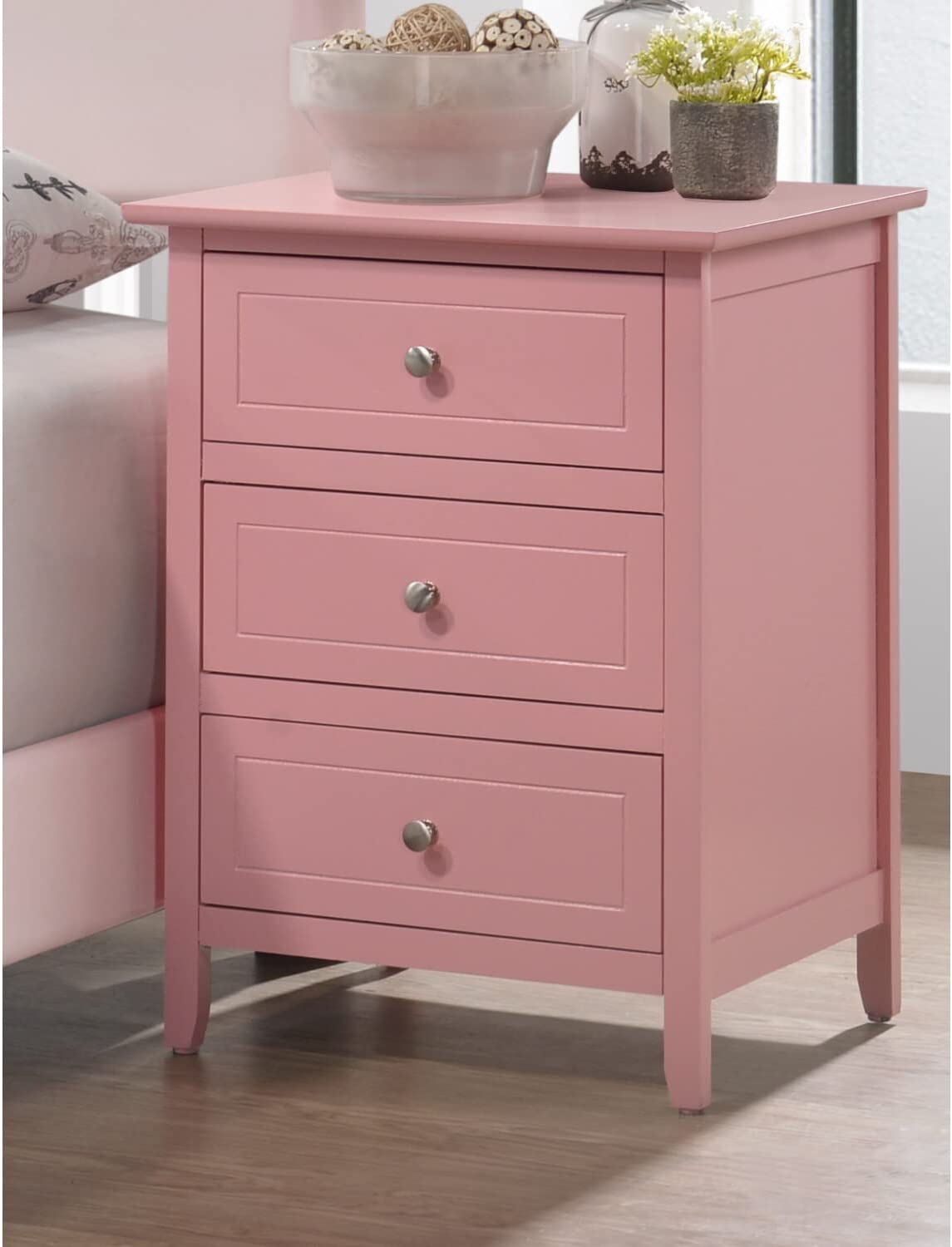 Glory Furniture Daniel G1304-N Nightstand, Pink