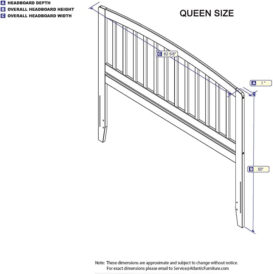 AFI Richmond Headboard, Queen, White