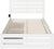 AFI Oxford Bed with Footboard and USB Turbo Charger with 2 Drawers, Full, White