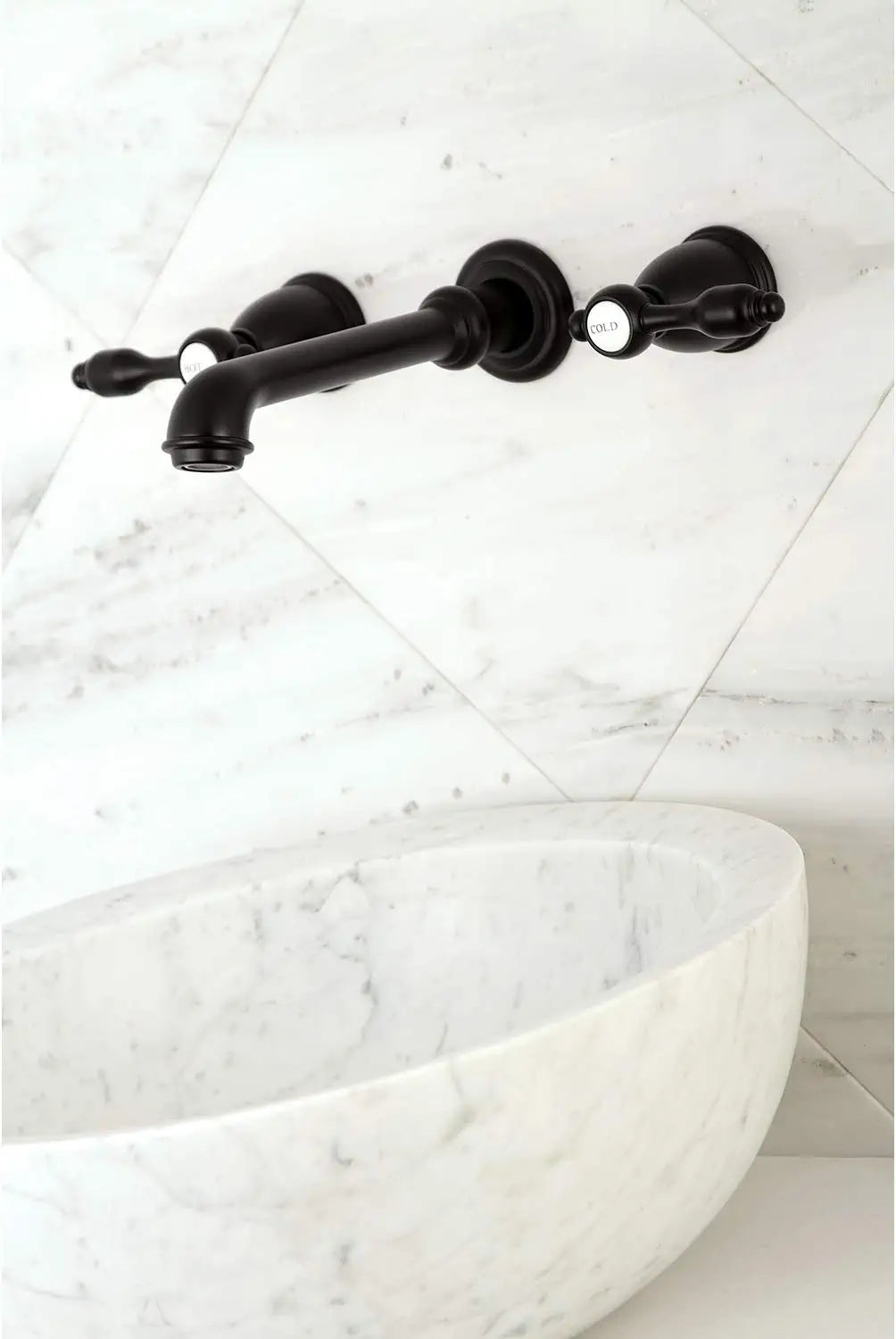 Kingston Brass KS7120TAL Tudor Bathroom Faucet, Matte Black