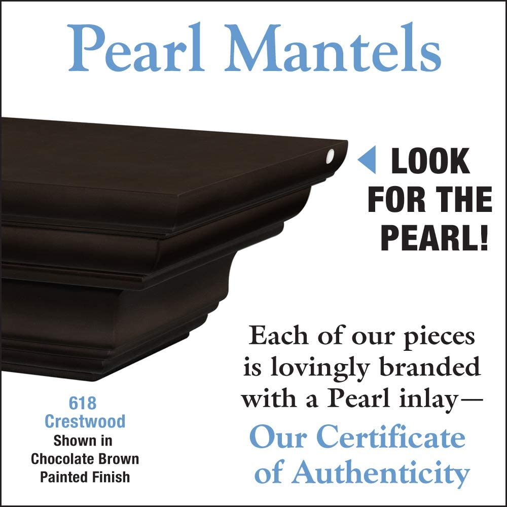 The Crestwood 60 Shelf or Mantel Shelf MDF Black Paint