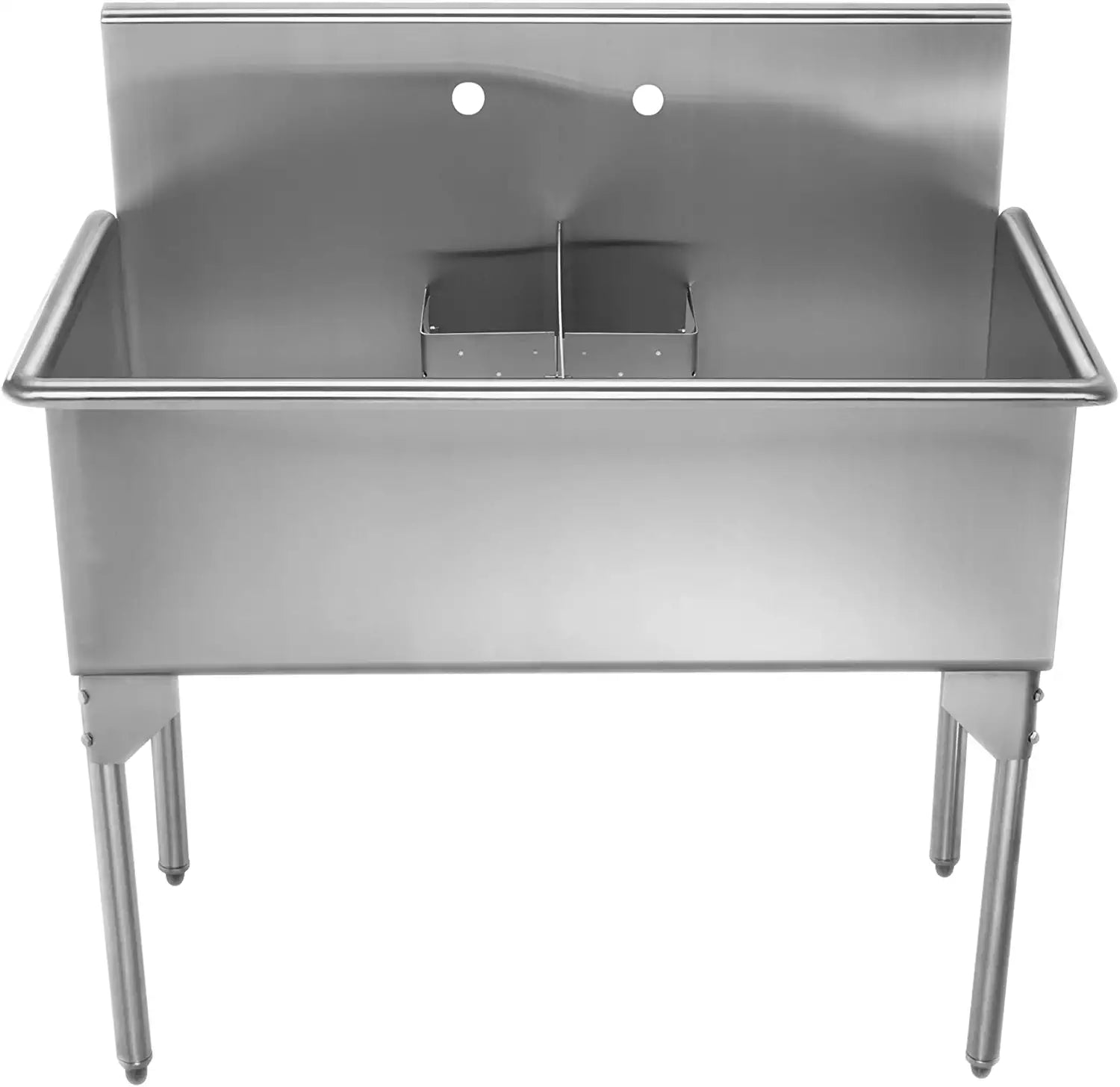 Pearlhaus Double Bowl Freestanding Utility Sink