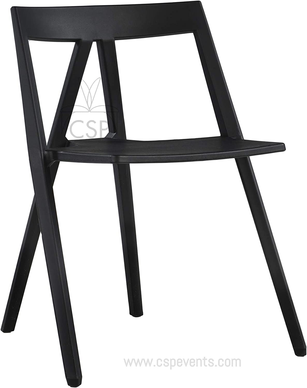 Commercial Seating Products Milan Armless Black Chairs