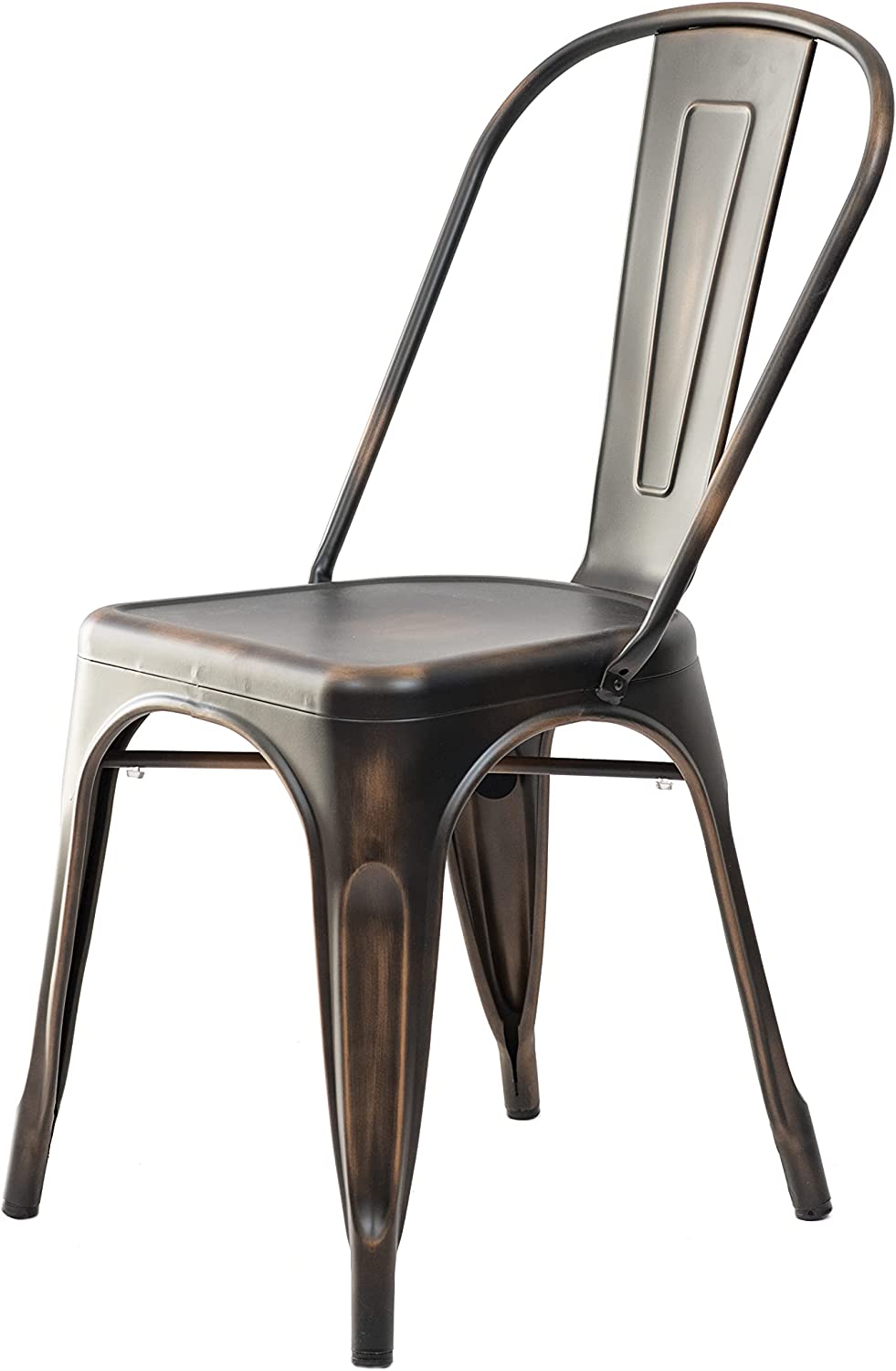 Commercial Seating Products Oscar Metal Dining Chairs, Amber