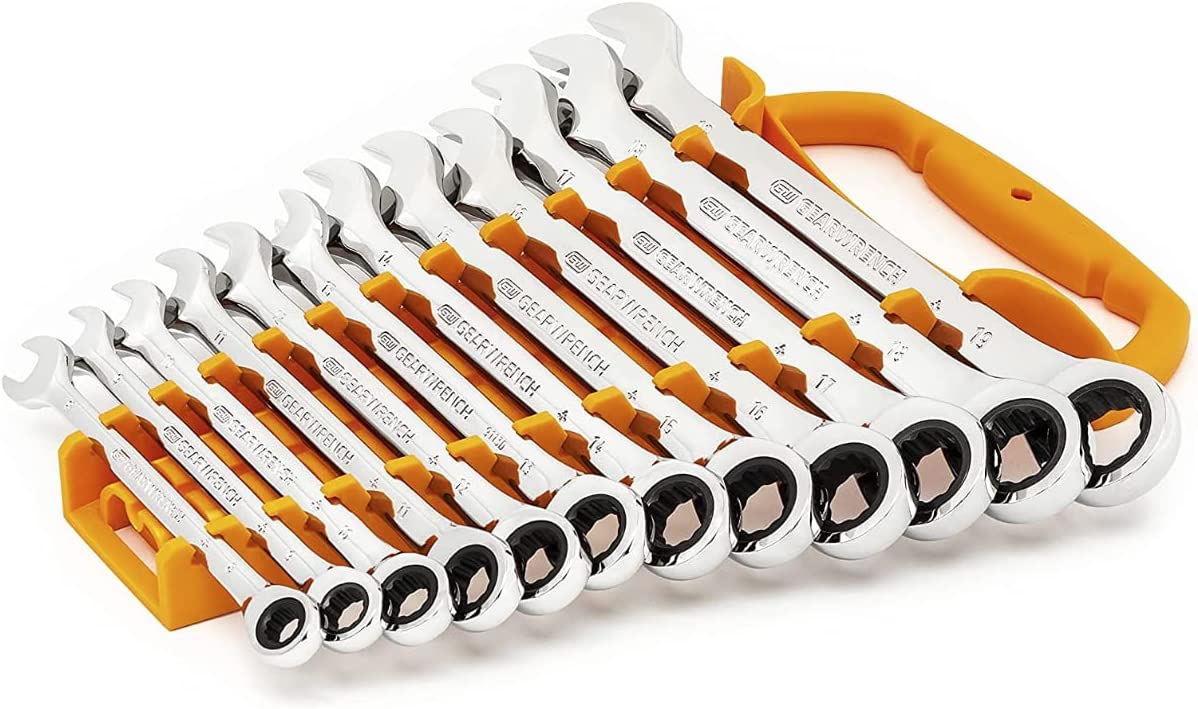 GEARWRENCH 12 Pc. 12 Pt. Ratcheting Combination Wrench Set, Metric - 9412