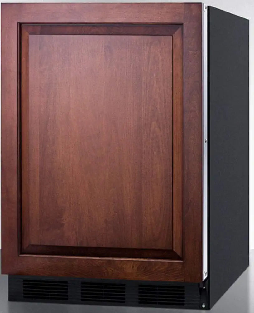 Summit Appliance CT663BKBIIFADA ADA Compliant Built-in Undercounter Refrigerator-Freezer for Residential Use, Cycle Defrost with Deluxe Interior, Panel-ready Door (Panel Not Included), and Black Cabinet