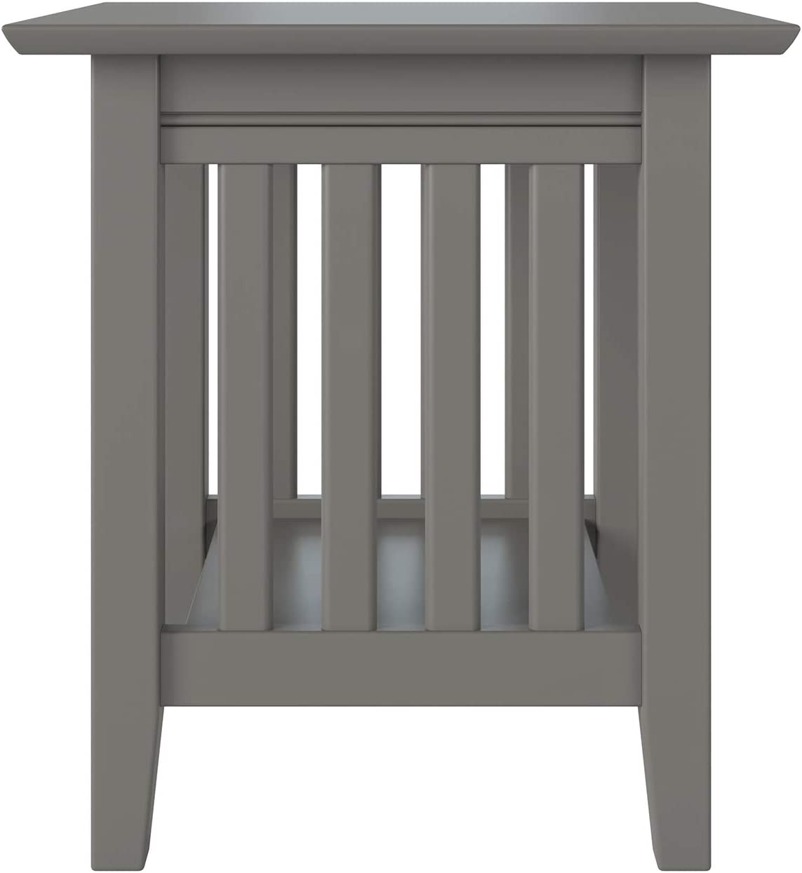 AFI Mission End Table, (20&#34; x 20&#34;), Grey