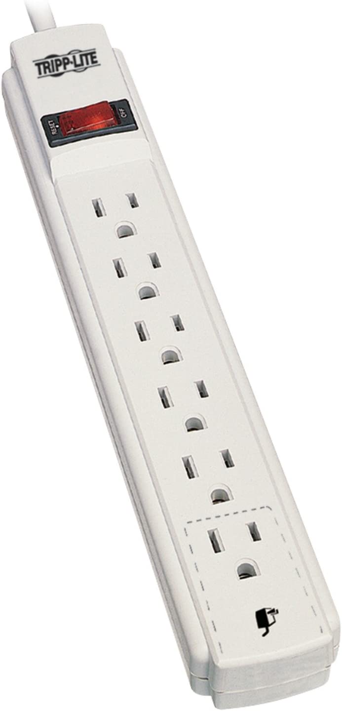 Tripp Lite 6 Outlet Home &amp; Office Power Strip, 15ft Cord with 5-15P Plug (PS615)