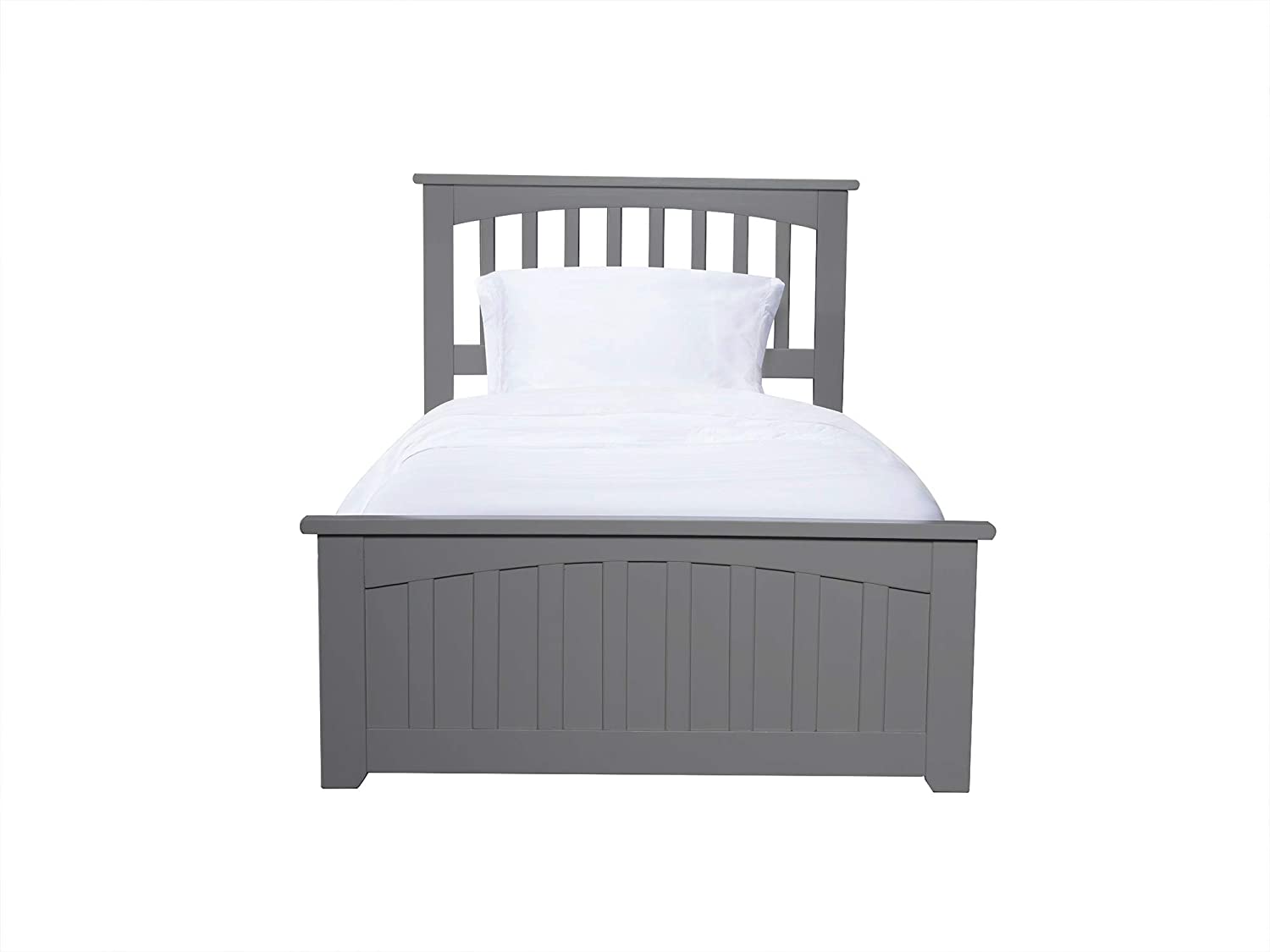 AFI AR8726039 Mission Traditional Bed Wood, Twin, Grey