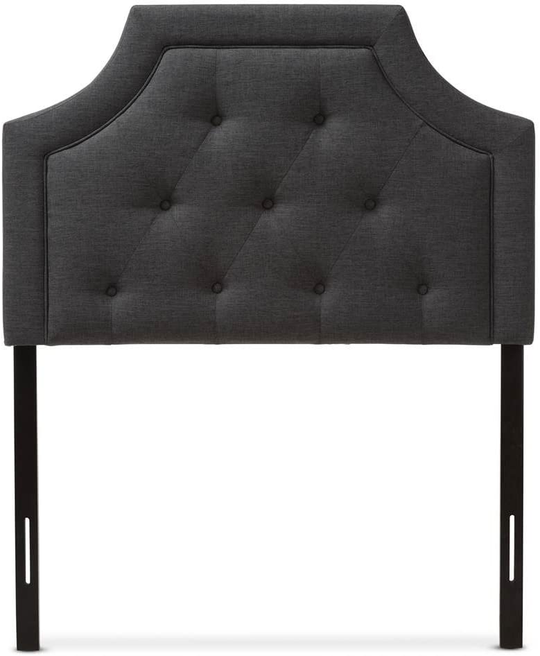 Baxton Studio Mars Modern and Contemporary Dark Grey Fabric Full Size Headboard