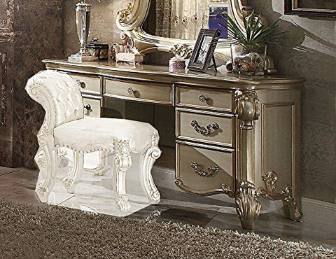 ACME Vendome Gold Patina Vanity Stool