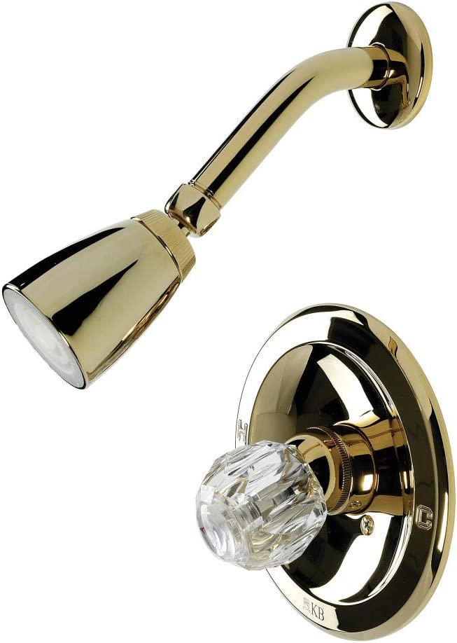 Kingston Brass KB532SO Shower Faucet, Polished Brass