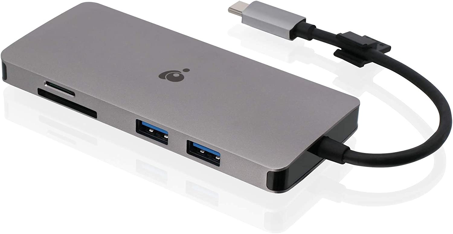 IOGEAR Travel Pro USB-C Dual HD Dock with Power Delivery 3.0 - GUD3C09