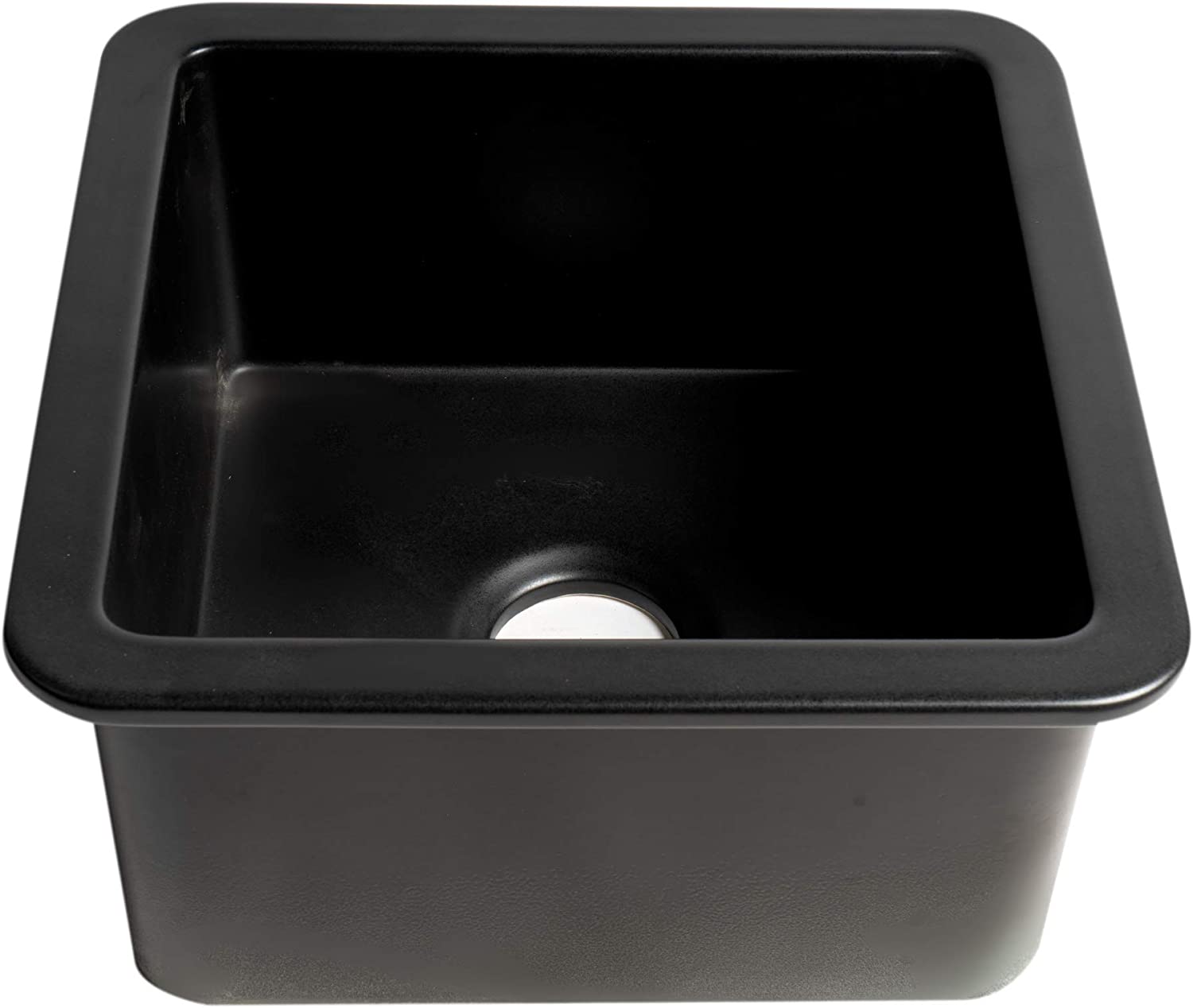 ALFI brand ABF1818S-BM Kitchen Sink, Black Matte